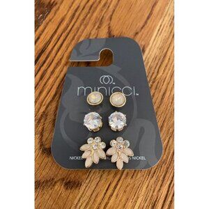 Minicci‎ Set of 3 Earrings A1 23